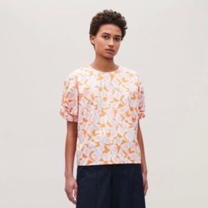 COS Printed Top with Voluminous Body